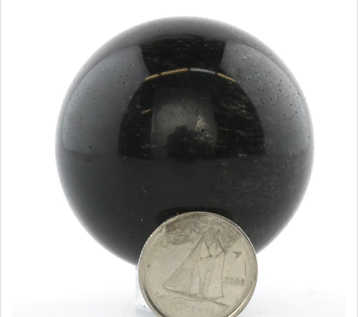 Black Obsidian Orb & Sphere – Protection & Truth Healing Crystal