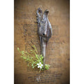 ANTIQUED BRASS STORK CLIP WITH JEWELED EYES